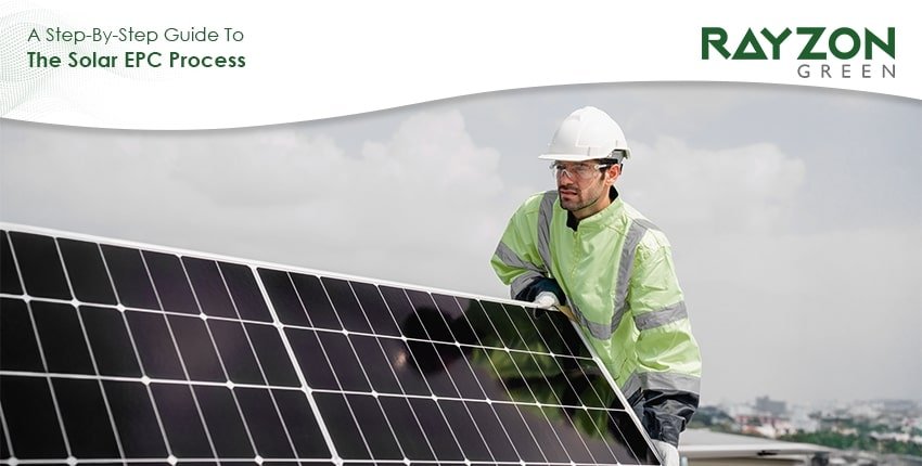 Rayzon Green experts managing the complete solar EPC process for an industrial solar project in India